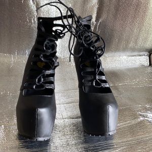 6 inch high heel ankle boots.